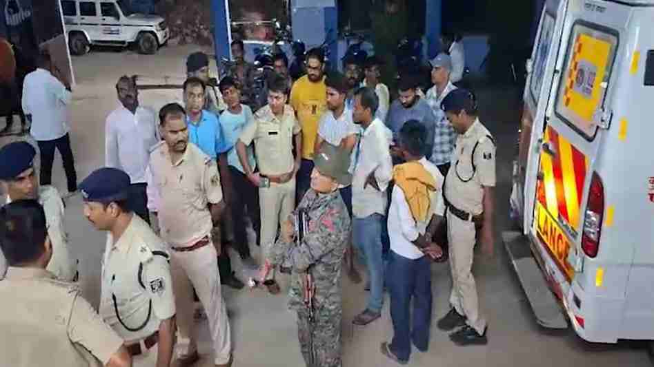 रोहतास जिले के चांदवा गाँव में फायरिंग की घटना स्थल`