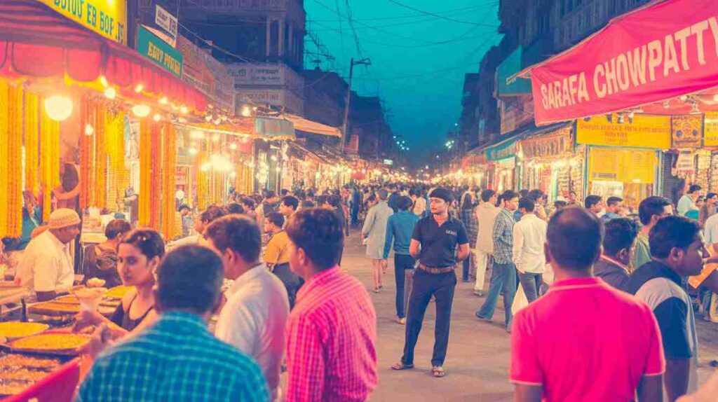 इंदौर का स्वाद, संस्कृति और विवाद: “सराफा चौपाटी हटेगी या नहीं?” 1 Indore Sarafa Chowpatty Night Food Market