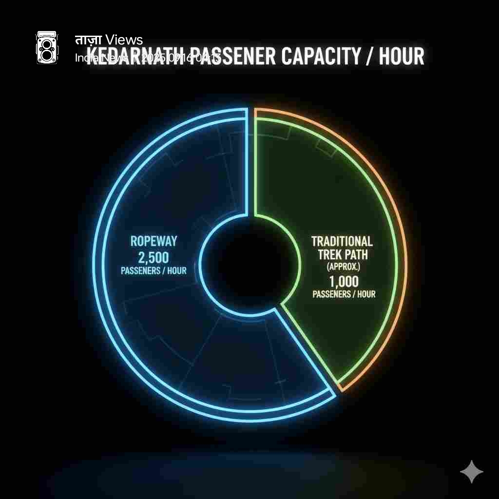 Adani का बड़ा प्रोजेक्ट: Sonprayag–Kedarnath रोपवे — 9-घंटे के ट्रेक को सिर्फ 36 मिनट में बदलेगा (₹4,081 करोड़ निवेश) 3 Concept image of Sonprayag to Kedarnath ropeway project.